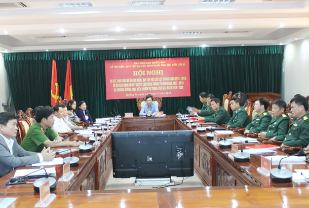 Các đại biểu tham dự hội nghị trực tuyến tại điểm cầu tỉnh Quảng Trị
