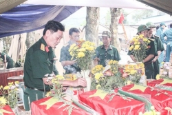 Thêm 16 hài cốt liệt sĩ được quy tập tại thôn Lương Lễ